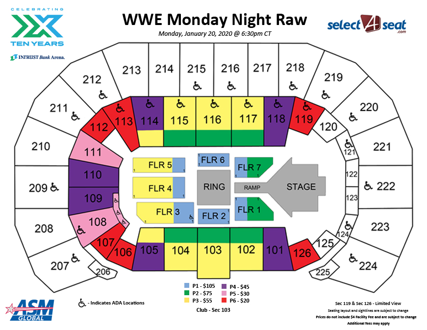 Seating Charts Events & Tickets INTRUST Bank Arena